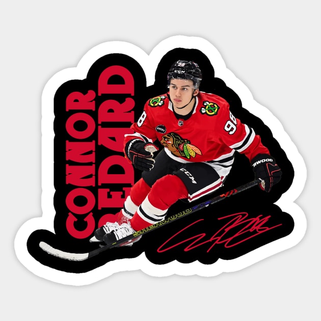 Connor Bedard Sticker by CovpaTees